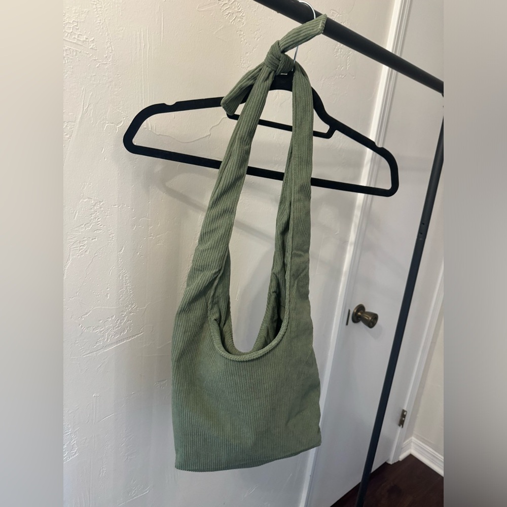 Green Corduroy Bag